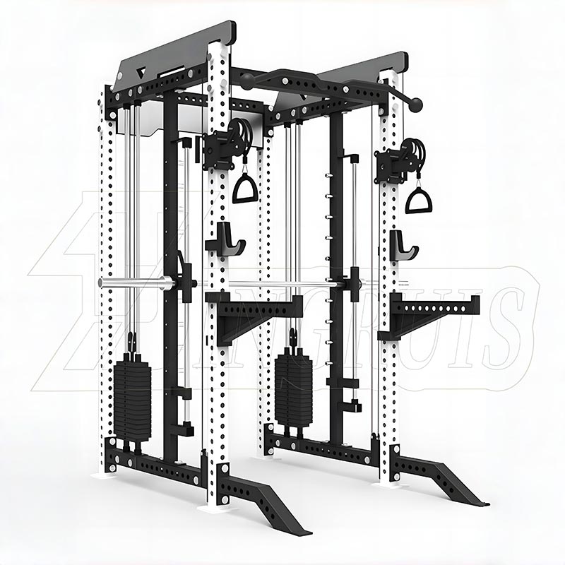 Allt-i-ett Power Rack med Cable Crossover+Smith